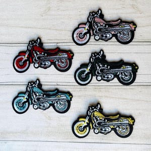 Bike Patch, Motorcycle Iron on Embroidered Patch