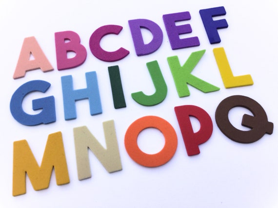 a-z felt letter stickers, self-adhesive letter