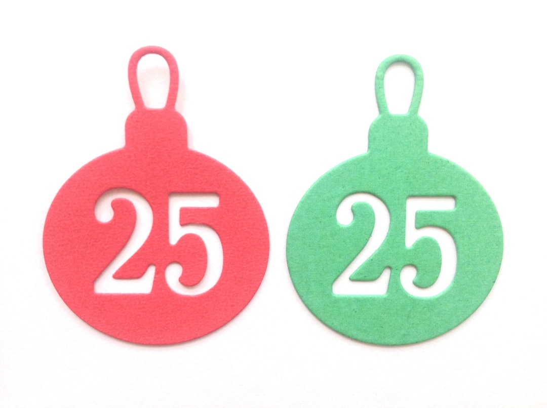 Christmas Bauble Die Cut Christmas Decorations Holiday and Etsy