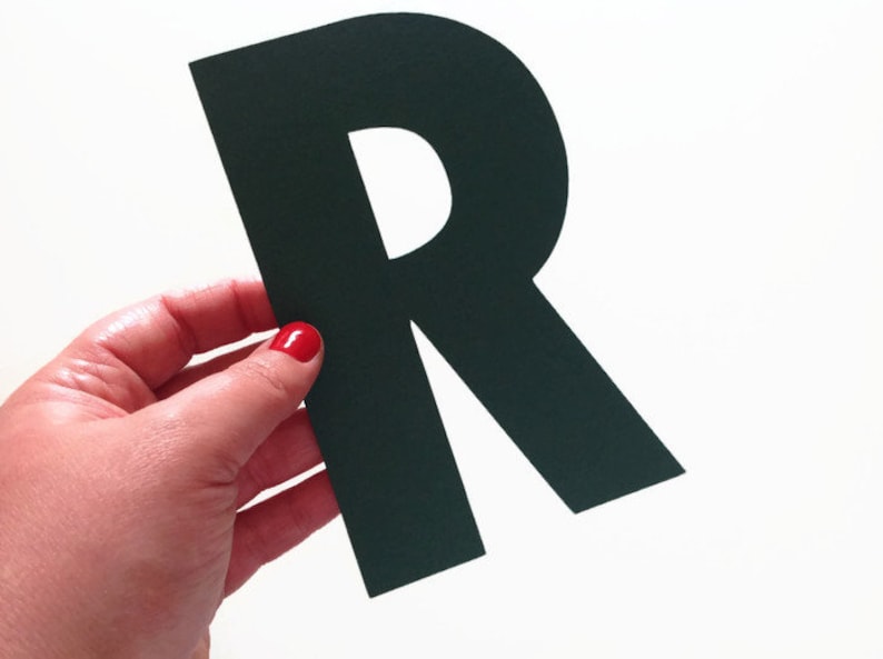 7 Tall Letters Die Cut Cardstock Paper Letters Extra Etsy