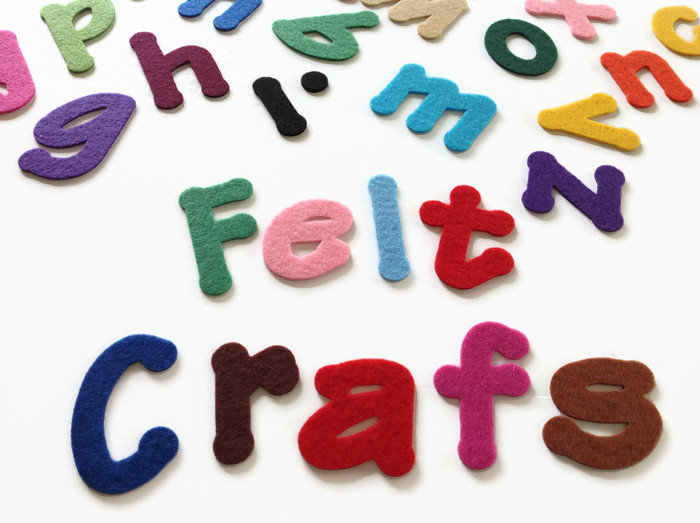 1'' Felt Alphabet Adhesive Back, Peel and Stick, 26 Letters A-Z, Sticky  Back 1 Inch Letter 