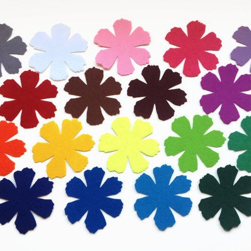 Felt Flowers Die Cuts Applique Flower Shapes for Sewing Etsy