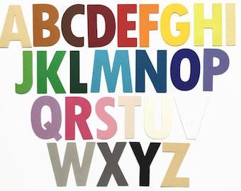 4 Inch Die Cut Letters, Cardstock Paper Full Uppercase Alphabet, Chose Your Letters for Banners, Classroom Decorations & Children Activities