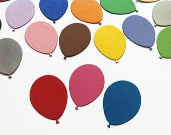 Balloon Die Cuts in High Quality Cardstock Paper, Colourful Balloons for Cardmaking, Scrapbooking and Table  Decorations