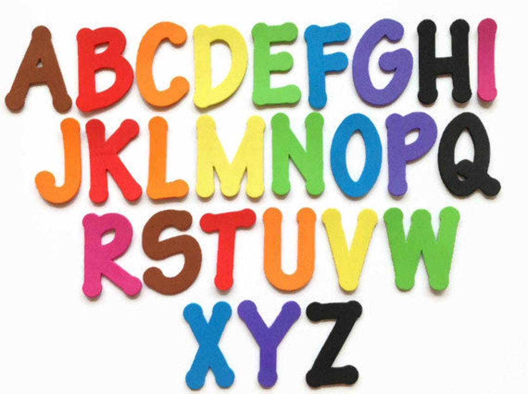 156 Letter Stickers - Alphabet Stickers Made of Foam