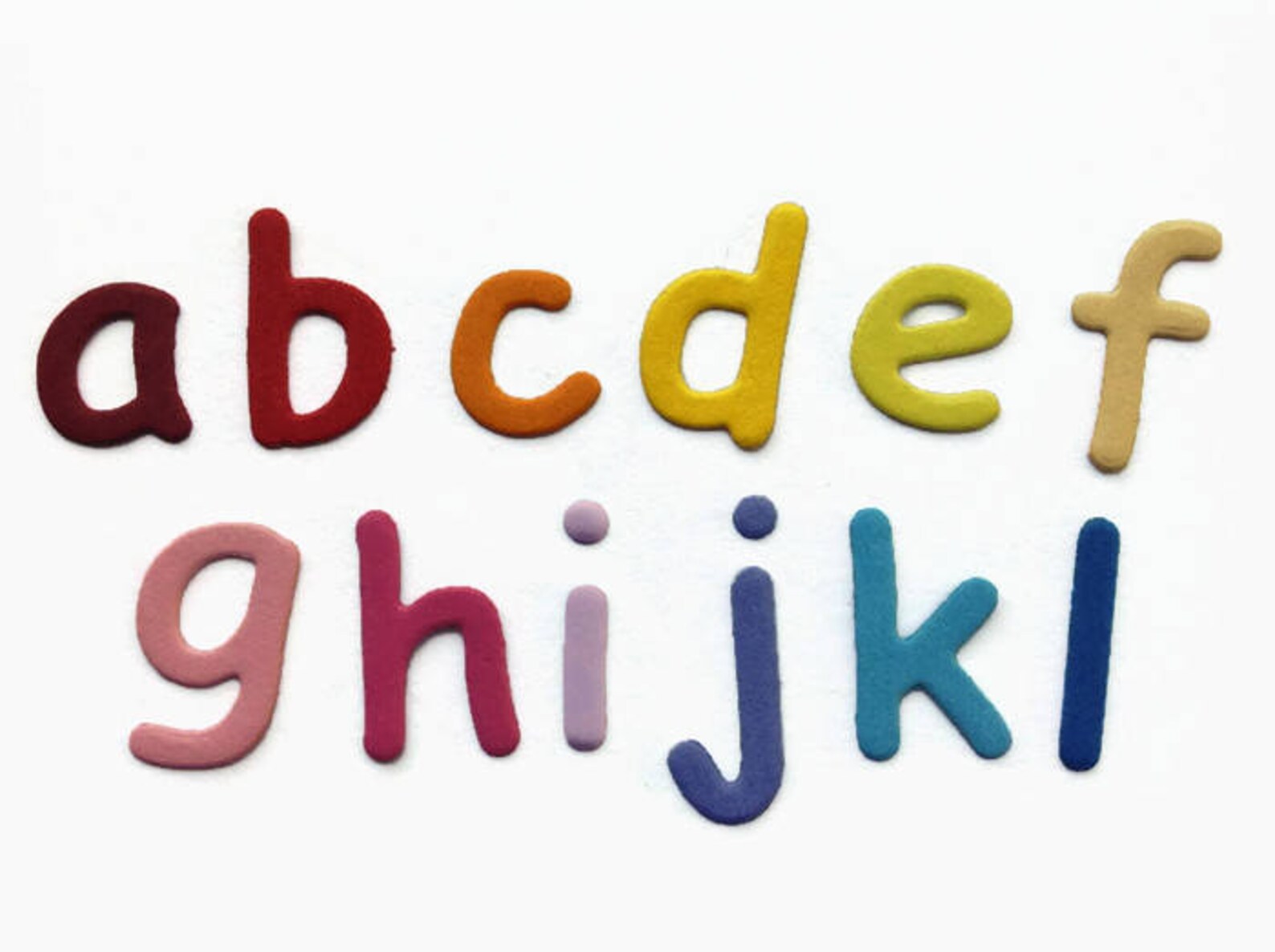 Die Cut Letters Cardstock Paper Die Cut Letters Lowercase Etsy