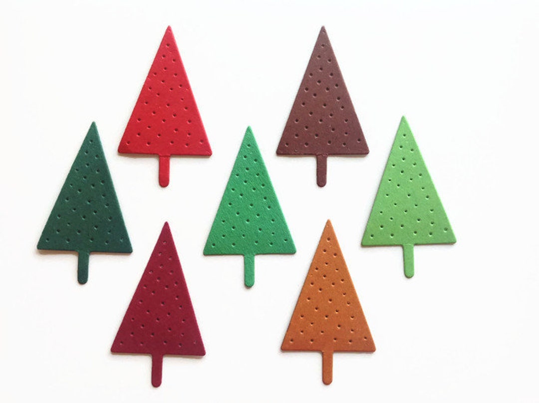 Christmas Tree Die Cut Christmas Decorations Holiday and Etsy