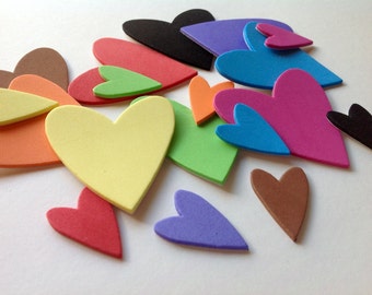 Heart Die Cut, Adhesive Heart, EVA Die Cut, Applique Hearts for  Scrapbooking and Craft Projects