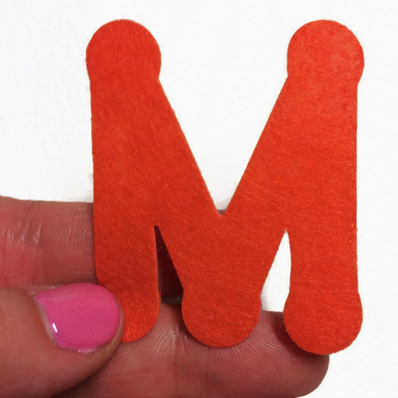 Felt Letters 2 Alphabets 52 Pieces Die Cut Capital Letters Etsy