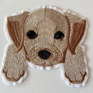 Patch de ferro, patch de cachorro bordado, amante de cachorro, patch de filhote de cachorro