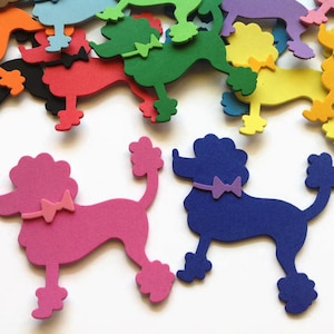 Artisanat mousse autocollant chien, mousse auto-adhésive EVA Pooddles Die Cut, formes animales Musgami pour artisanat & projets d’école, mousse de formes d’artisanat