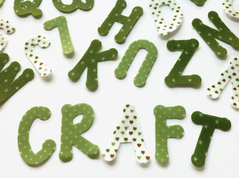 Alphabet Letters & Numbers Felt Die Cut Sets for Crafting Etsy