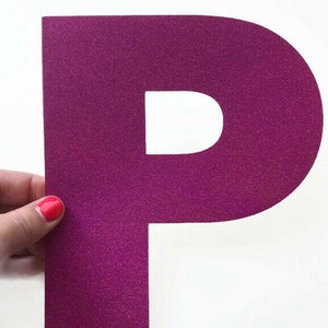 Grote glitterletters, 7 inch kartonnen gestanste letters, 17,8 cm bruiloft- en feestdecoraties, spandoeken en diverse knutselprojecten