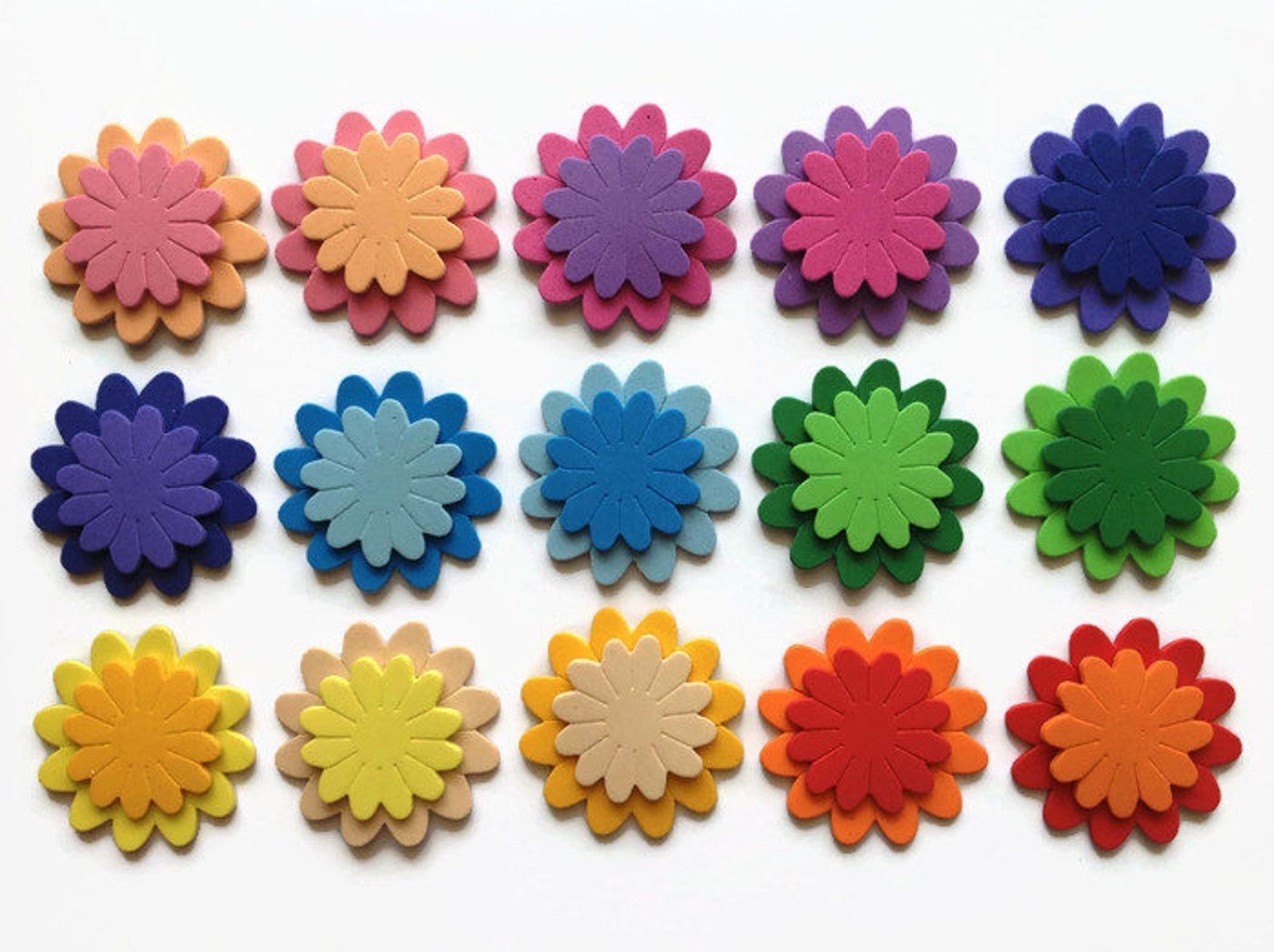 Die Cuts Stickers Selfadhesive Craft Foam Flower EVA Foam Etsy