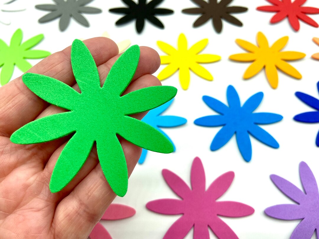 Flower Cut Out, Selfadhesive Craft Foam Flower, EVA Foam Die Cut for