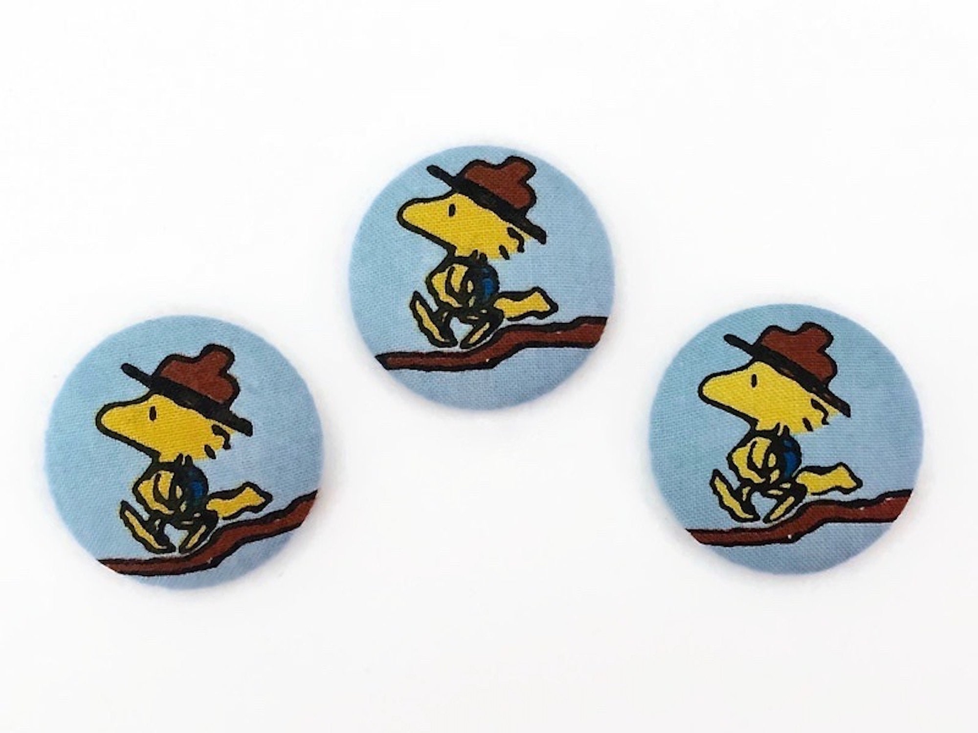 Woodstock Yellow Bird Snoopy And Friends Large Buttons Size Etsy