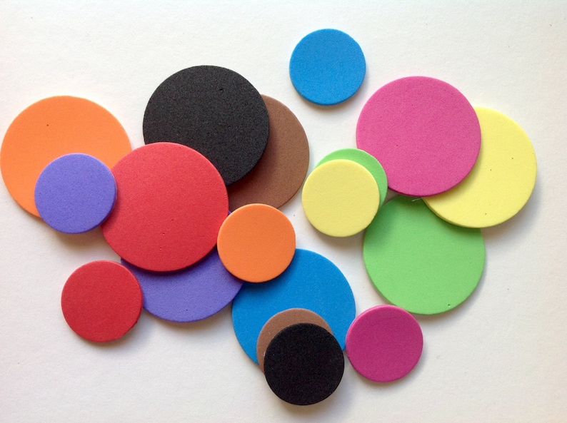 Sticker Circle Die Cuts Selfadhesive EVA Foam Circles for Etsy