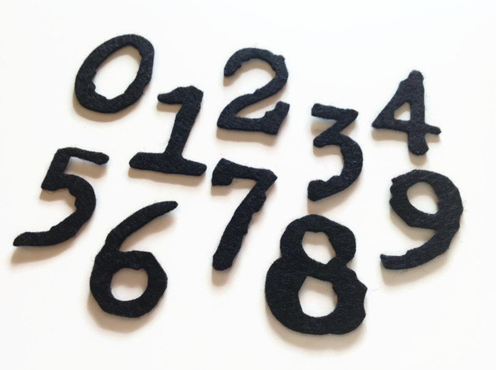 1 Inch Felt Numbers Felt Die Cut Numbers for Crafting & Etsy
