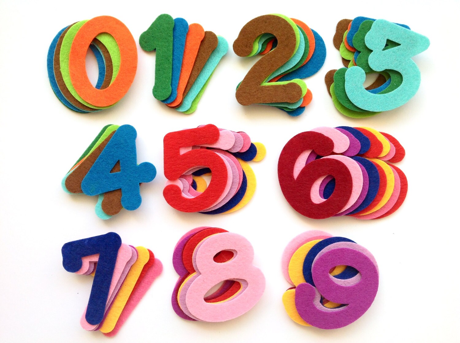 Felt Numbers 2 Inch Felt Die Cuts for Crafting & Sewing Felt Etsy