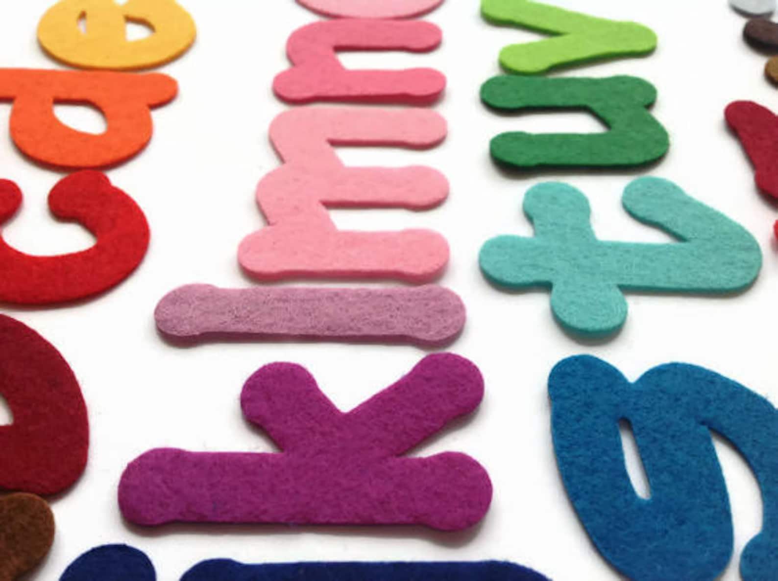 Felt Alphabet 2 Inch Lowercase Letters Die Cuts for Crafting Etsy