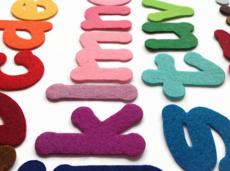 Felt Alphabet 2 Inch Lowercase Letters Die Cuts for Crafting Etsy
