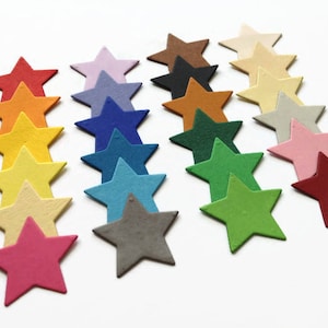Estrela cortada, formatos de estrela de papel cartolina de qualidade para fazer cartões, scrapbooking e outras decorações, estrela de papel de 1 polegada