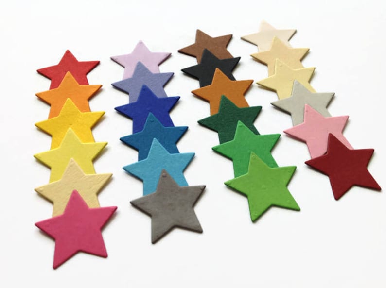 Star Die Cut Quality Cardstock Paper Star Shapes for Card Etsy
