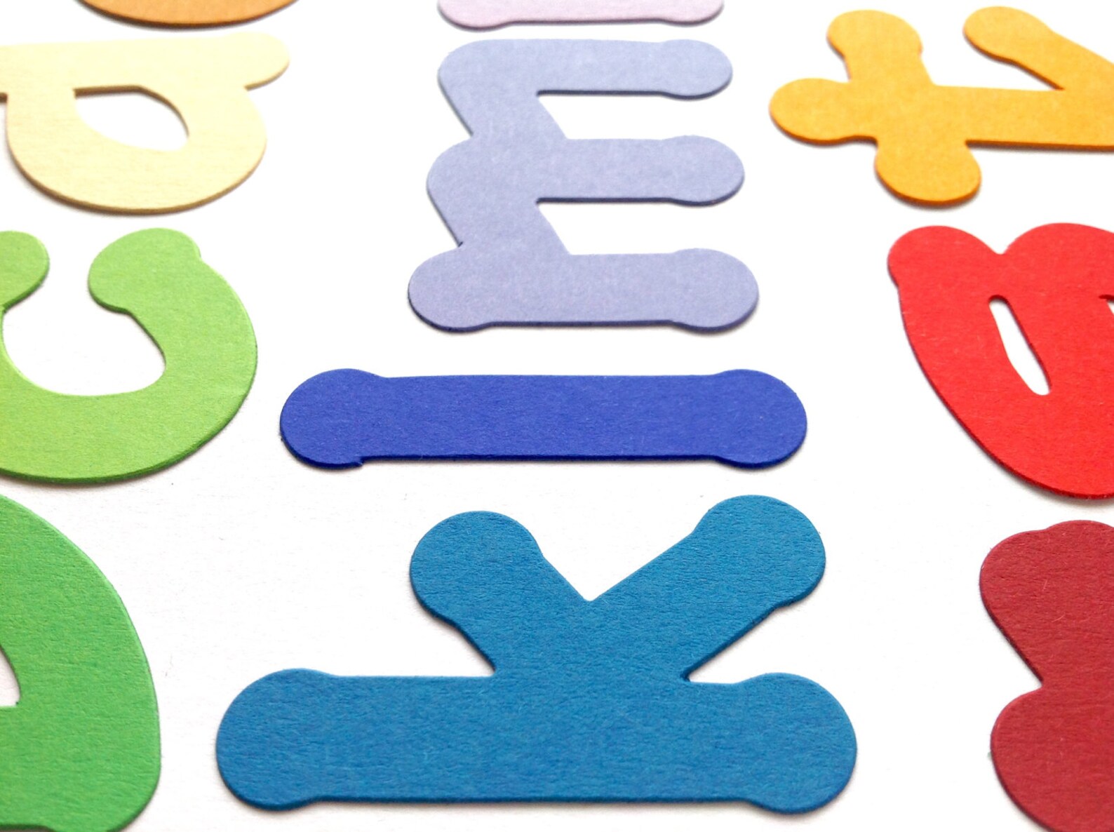 Cardstock Paper Letters Colorful Die Cuts 2 Full Alphabets Etsy