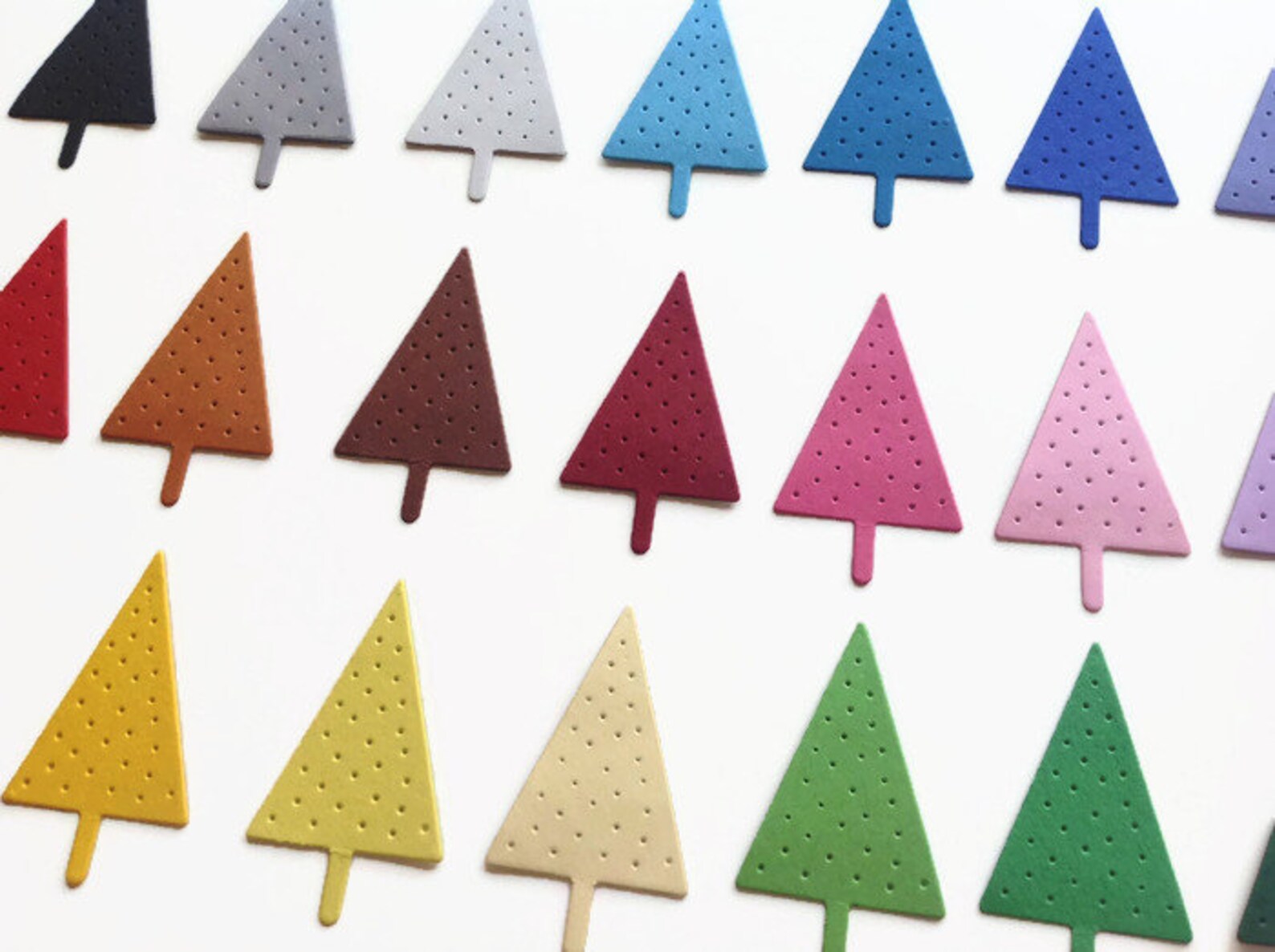 Christmas Tree Die Cut Christmas Decorations Holiday and Etsy