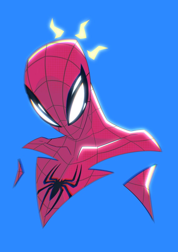 Spiderman Impresión de Fan Art. Arte cómico de Spiderman - Etsy España