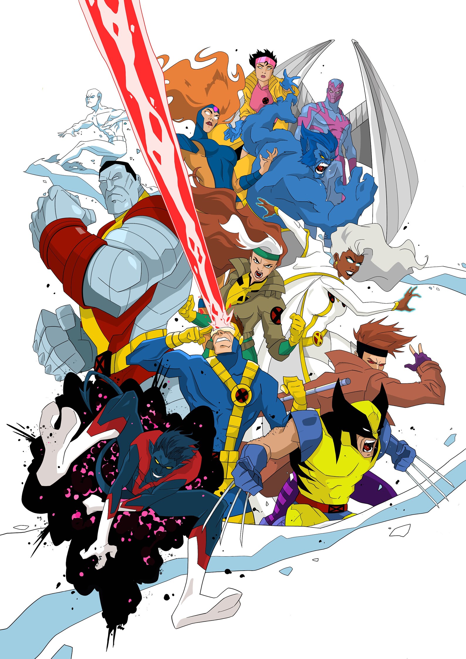 Xmen Fan Art Poster. Comics Wall Art Etsy
