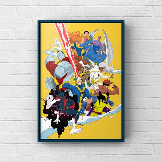 Xmen Fan Art Poster. Comics Wall Art Etsy
