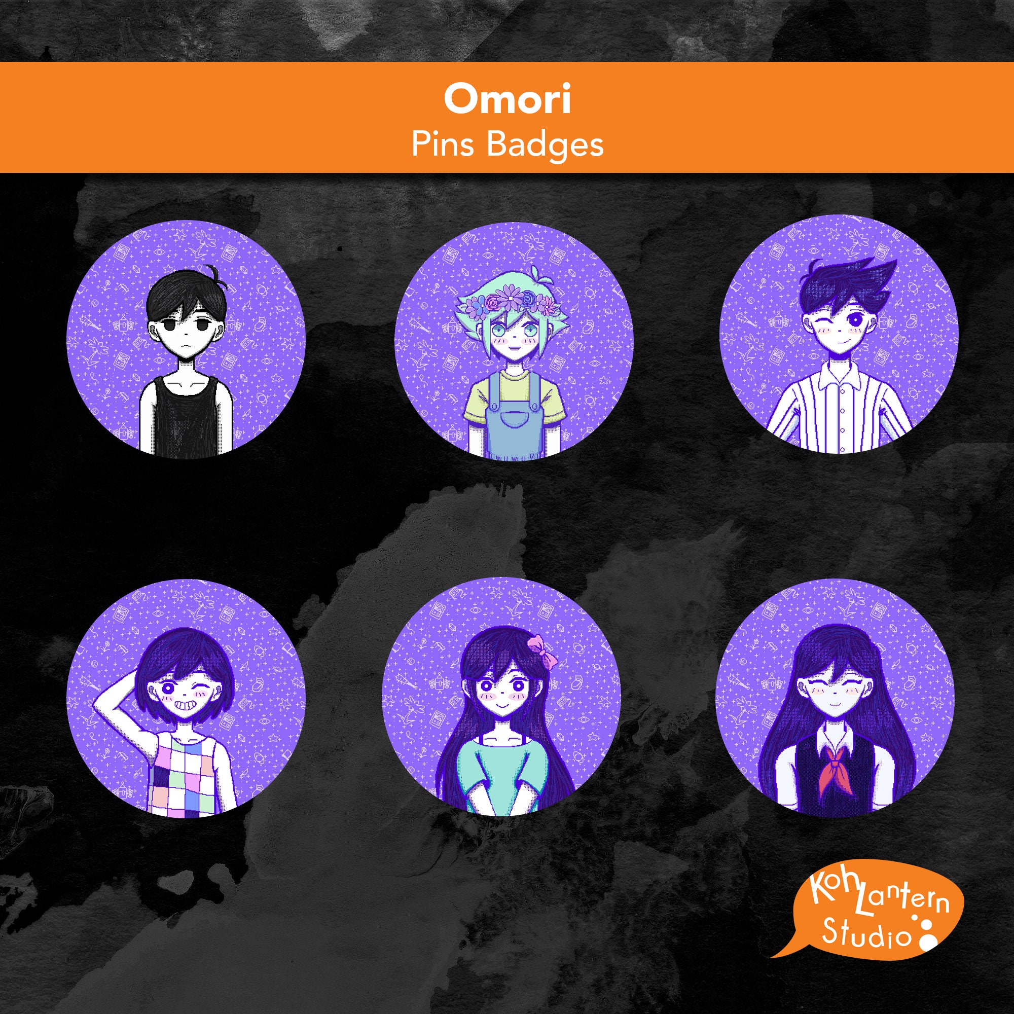 OMORI CHIBI Button Pin Set 缶バッジ OMORI CHIBI Button Pin Set 缶バッジ - メルカリ