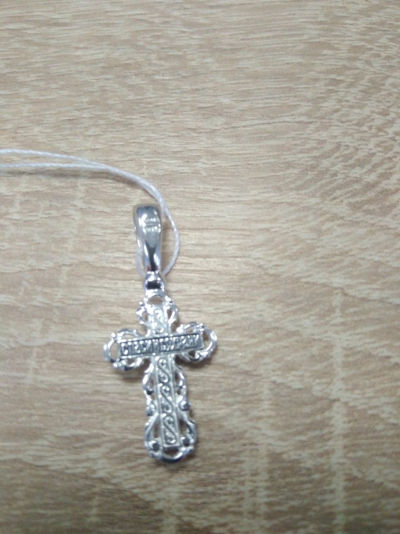 Reliquary Amulet Protective Pendant Gift Religious Orthodox Necklace. Orthodox Silver 925 Cross Crucifixion Pendant Jesus Christ
