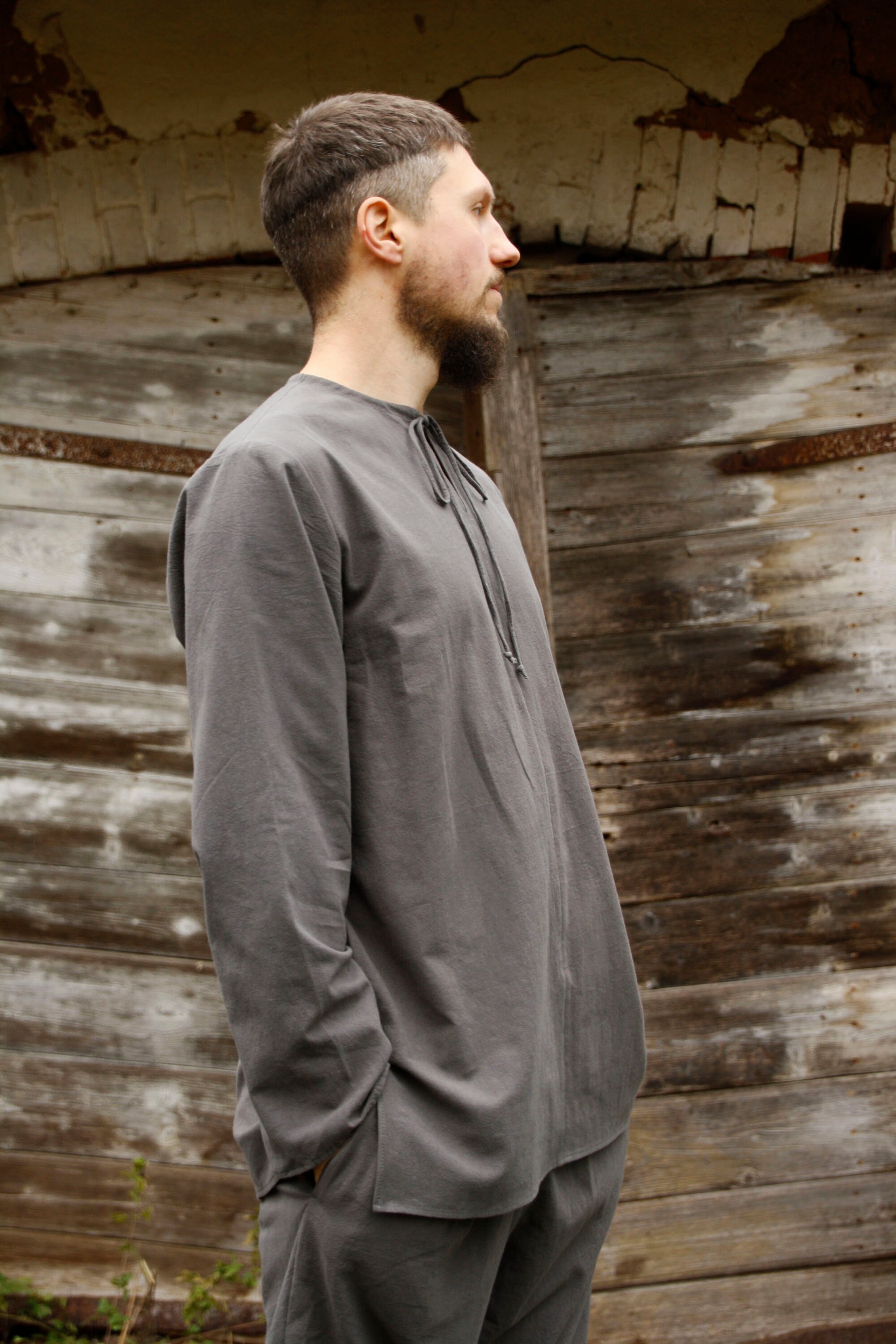 Medieval / Viking Inspired Nomad Mens 100% Cotton Long Sleeve - Etsy UK