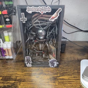 Custom Xenobear Stalker Figure - GoreBears Art Studio | Handmade Macabre Bear + Premium Collector's Box and Extras