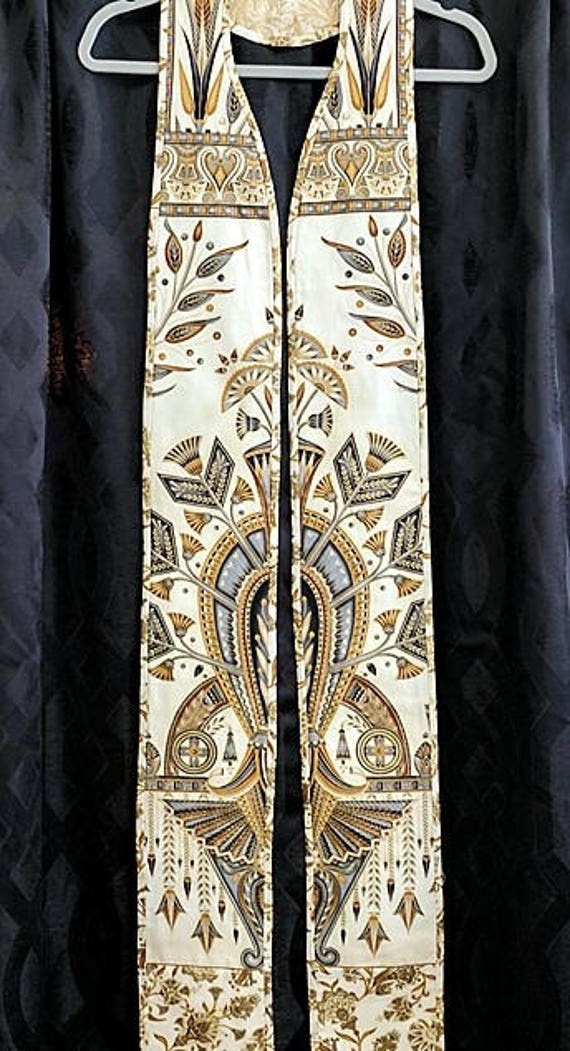 GOLD Art Deco Stole #176  by Rosemary St. Clair