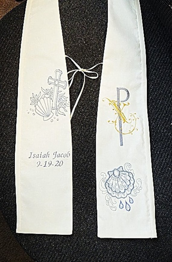 802C INFANT BAPTISMAL Stole by Rosemary St. Clair