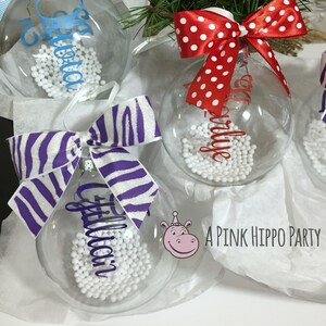 Personalized Christmas Ornament; Custom Name Ornament; Custom Family Ornament; Custom Gift; Floating Name Ornament
