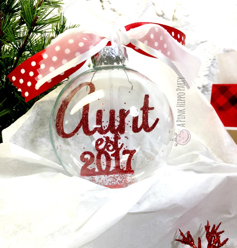 Aunt's First Christmas Ornament First Christmas as Aunt - Etsy