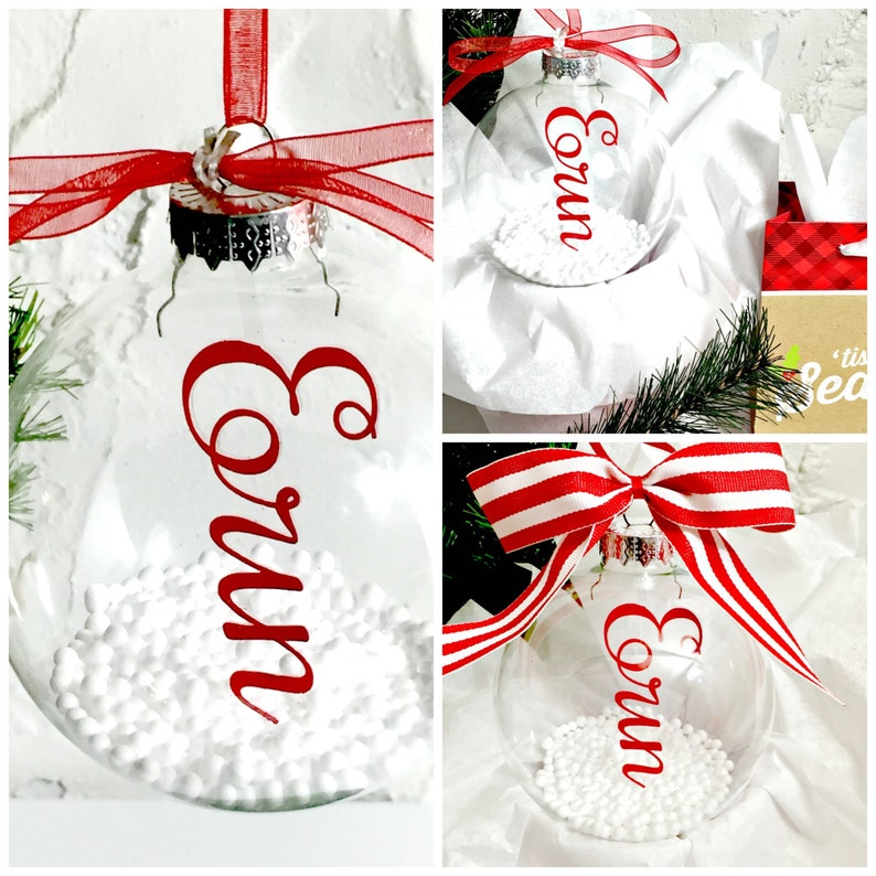 Personalized Christmas Ornament Custom Name Ornament Custom Family Ornament Custom Gift Floating Name Ornament image 6