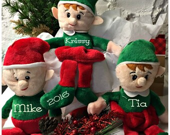 Personalized Elf Plush Doll - Christmas Elf - Elf toy - Boy Elf