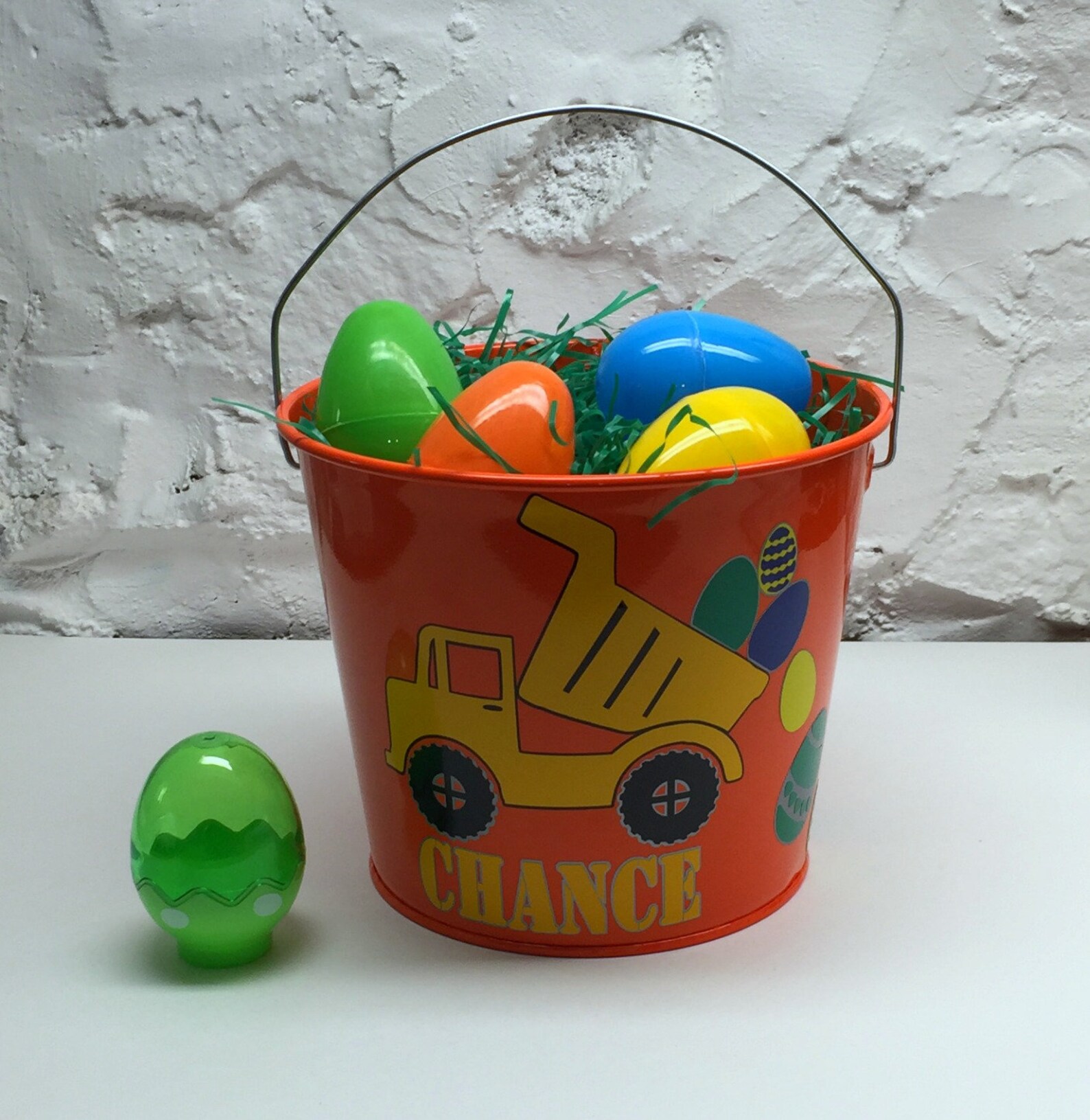 Dump Truck Easter Basket Personalized Easter Basket Easter Etsy