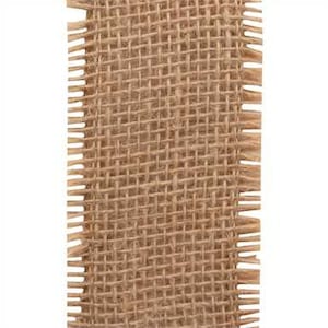 Ruban de toile de jute naturelle, 4 pouces recto-verso, bricolage