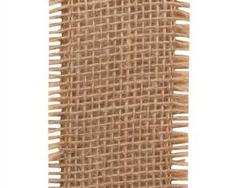 Natural Burlap Ribbon, 4-Inch Double Sided, DIY Crafting
