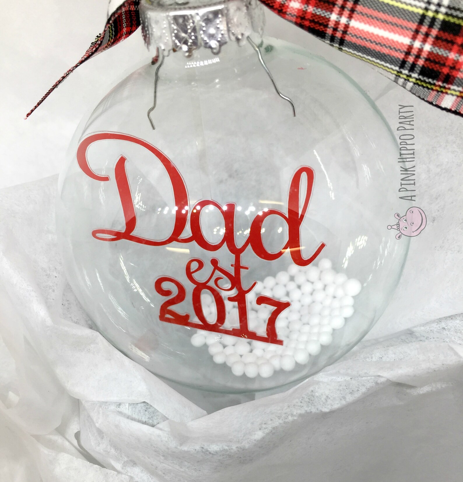 New Dad Christmas Ornament Dad Established Gift First Time Etsy
