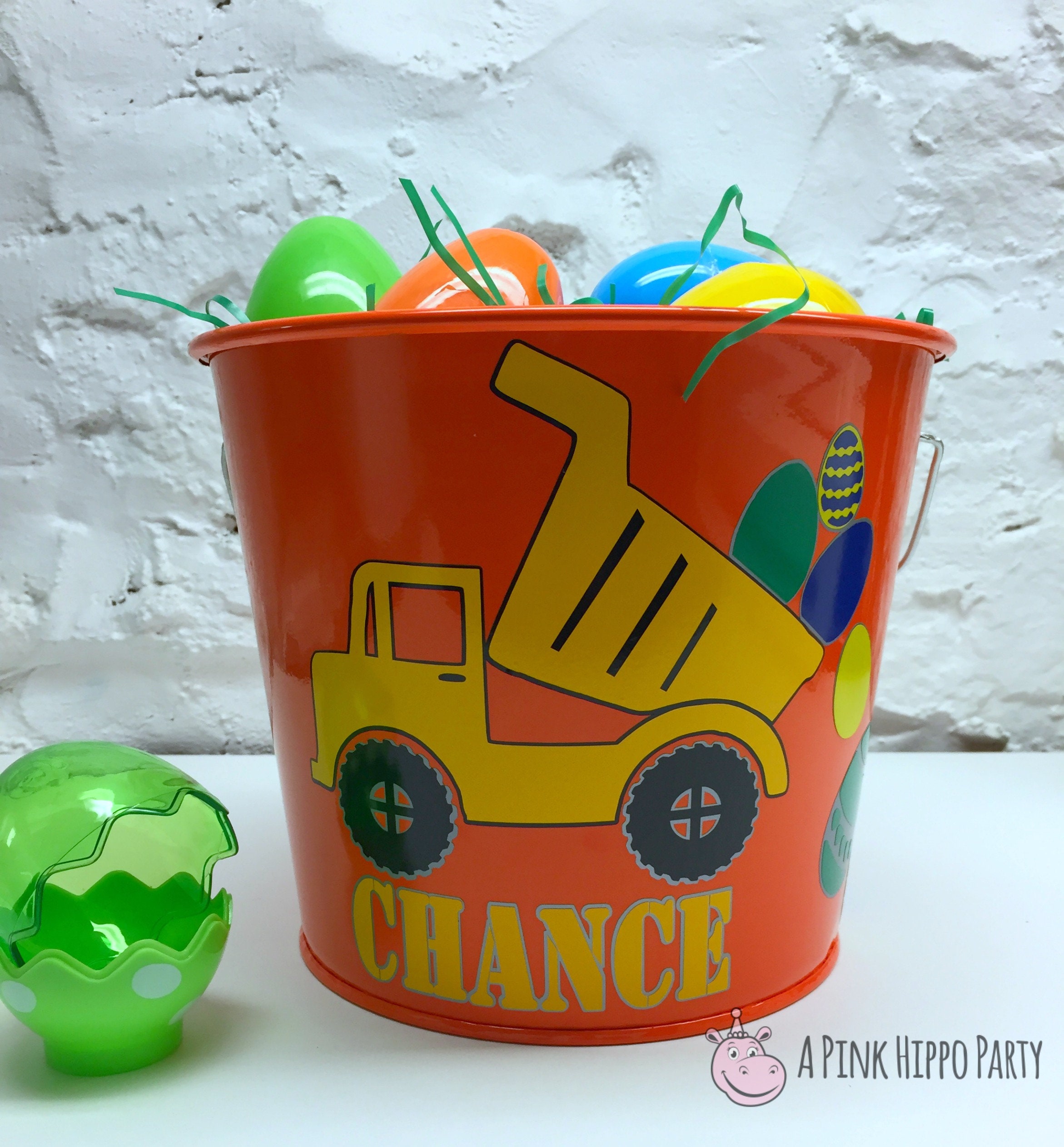 Dump Truck Easter Basket Personalized Easter Basket Easter Etsy