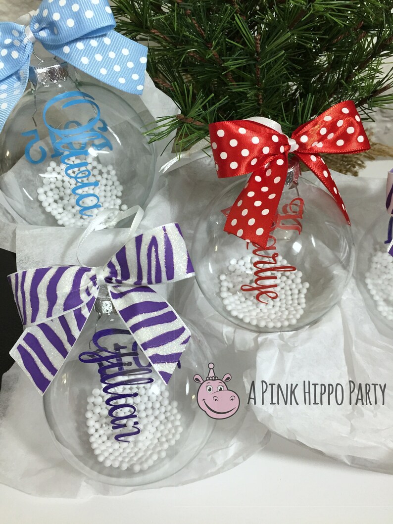 Personalized Christmas Ornament Custom Name Ornament Custom Family Ornament Custom Gift Floating Name Ornament image 1