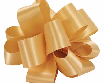 Champagne Satin Ribbon, 1.5 Inch Double Faced, Sold By The Yard