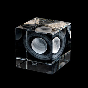 Saturn Crystal Sculpture: Scientifically Accurate Astronomy Gift